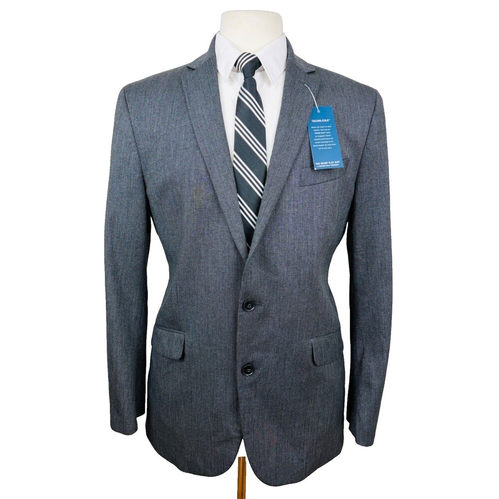 $360 NEW KENNETH COLE MENS 42R GRAY SOFT SLIM FIT BLAZER SPORT COAT SUIT JACKET